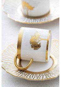 Resim Acar Hadeon Gold 6 Kişilik Kahve Fincanı Takımı Hxf-06800 Gold 