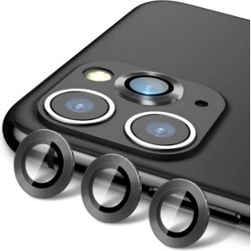 Resim Apple iPhone 12 Pro 6.1 '' Metal Çerçeveli Kamera Koruma Lensi 