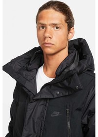 Resim Nike Storm Fit Down Fill Oversize Hoodie Ful Zip Jacket Erkek Su Geçirmez Kaz Tüyü Kapüşonlu Mont Siyah Siyah 