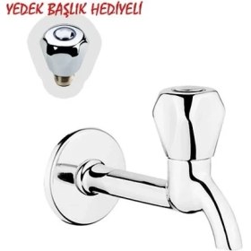 Resim Datatek Klasik Uzun Musluk + Musluk Kapak Takımı Hediyeli 