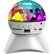 Resim Teknomila Hoparlör Dönen Işıklı Disco Sahne Ensiga Disko Topu Bluetooth USB LED Işıklı Mp3 