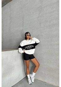 Resim Kadın Bisiklet Yaka California Sweat Dpnbg038 Siyah 
