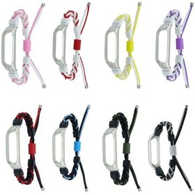 Resim Sones Xiaomi Mi Band 6/5 Silikon Fasulye Örgülü Kordon Naylon Saat Kordonu 