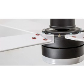 Resim Alsanfan Pilot Siyah Motorlu Beyaz Kanatlı Uzaktan Kumandalı Tavan Vantilatörü 