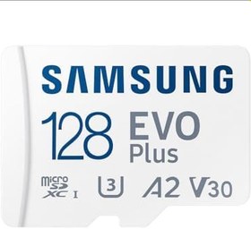 Resim Samsung EVO Plus microSDXC Hafıza Kartı 128 GB, 160 MB/s, U3, V30, A2, ‎MB-MC128SA/TR (2024 Serisi) Beyaz 