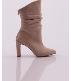 Resim Dgn 604 Kadin Topuklu Ayakkabi 604-2289-R0186 Bej Süet 