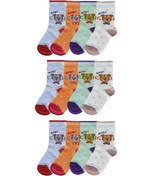 Resim Hepsinerakip 12Li Kız Bebek Soket Çorap Renkli Desenli Ekonomik Çorap 