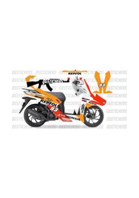 Resim Honda Dio Repsol Sticker Etiket Modeli 