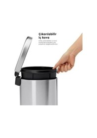 Resim Lt Çöp Kovası - Klozet Fırçası - Diş Fırçaslık - Sıvı Sabunluk Siyah 