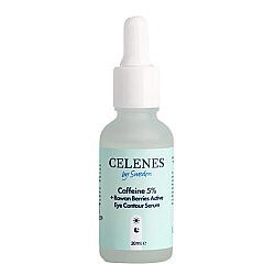 Resim Celenes By Sweden Kafein 5 + Rowan Berries Aktifli Göz Çevresi Serumu 30 ml 
