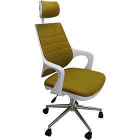 Resim Kaya Ofis Mix Plus White Fabric Müdür Koltuğu Çalışma Koltuğu Hardal 