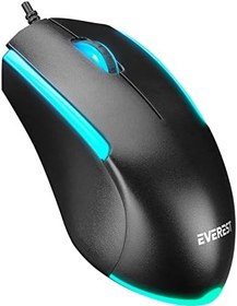 Resim Everest KM-R59 FORZA PLUS Siyah Usb Rainbow Backlight Q Klavye + 1200 dpi Mouse Set 