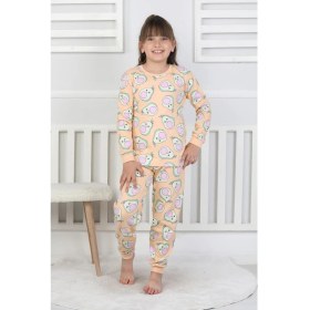 Resim Cute Avocado Desenli Kız Çocuk Pijama Takımı 