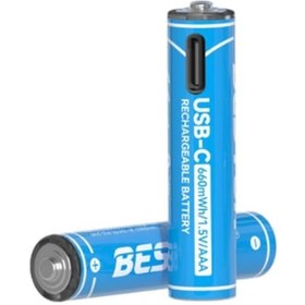 Resim Aaa Şarj Edilebilir 2'li 1.5v Usb-c İnce Pil 