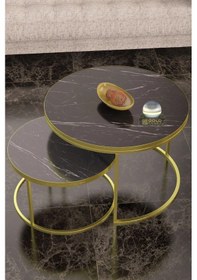 Resim Uslucan Alışveriş Orta Sehpa Ikili Lüx Specıal Gold Bendir Çok Renkli 