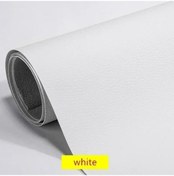 Resim Kanepe Deri Tamir Yama Çok Fonksiyonlu Diy Kendinden Yapışkanlı Deri Yama Su White 100x50cm 