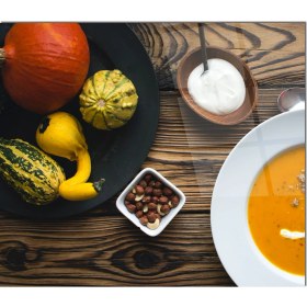 Resim Olinpa Cam Ocak Arkası Koruyucu | Yemek Tabağı Model 