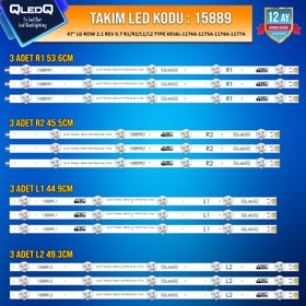 Resim TAKIM LED-89 (3XR1-3XR2-3XL1-3XL2) 47 LG ROW 2.1 REV 0.7 R1 R2 L1 L2 TYPE 6916L 1174A 1175A 1176A 1177A 