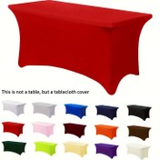 Resim Halloween, Noel, 1 adet Canlı Kırmızı Polyester Masa Örtüsü - Esnek Uyum, Makine Yapımı, Hızlı Kuruyan & Kırışmaz, İç/Dış Mekan Etkinlikleri, Partiler, Düğünler, Piknikler ve Daha Fazlası için İdeal, Piknik Örtüsü | Canlı Masa Örtüsü | Esnek Masa Örtüsü 