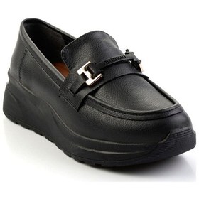 Resim Bambi Siyah Kadın Loafer Ayakkabı K01179769709 Siyah 