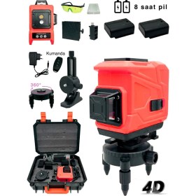 Resim PremiumPort Pro 360° 12 Köşe Otomatik Hizalamalı Yeşil Çizgili Lazer Metre 