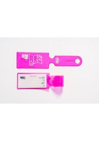 Resim Trink Çanta Valiz Etiketi Ve Bavul Etiketi Neon Renk Pvc Neon Pembe 
