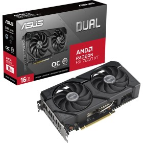 Resim Asus DUAL-RX7600XT-O16G Amd Radeon Rx 7600 Xt 16GB Gddr6 128BIT Oc HDMI 3xdp Ekran Kartı 
