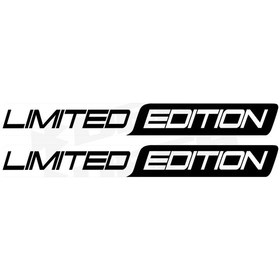 Resim Limited Edition Long Two Color Sticker Siyah 