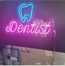 Resim Dis Hekimi Neon Tabela Neon Yazı Dekoratif Aydınlatma Renkli 