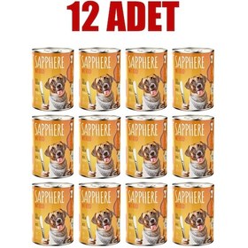 Resim Sapphere Kümes Hayvanlı Yetişkin Köpek Maması Konserve 12 x 400 G 