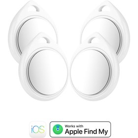Resim upTech Apple Uyumlu Akıllı Takip Cihazı - Otomobil - Motosiklet - Evcil Hayvan - Çocuk - 4'lü Paket 