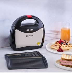 Resim Homend Toastbuster 1325H Waffle Plakalı Portatif Tasarım Tost Makinesi 