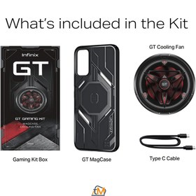 Resim Infinix 30 pro Fan ve Kılıf Seti Kutulu (GT PRO GAMING KIT) 