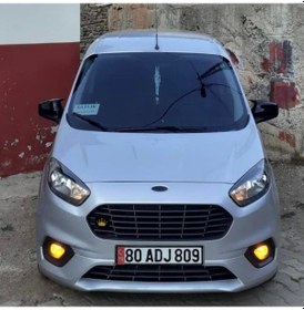 Resim Sts Oto Aksesuar Ford Courier 2018-2021 Uyumlu Batman Yarasa Ayna Kapağı Piano Black Abs Plastik (01) 