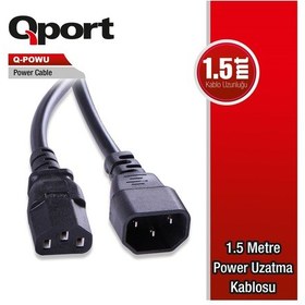 Resim Qport Q-Powu 1.5 Metre Power Güç Uzatma Kablosu 