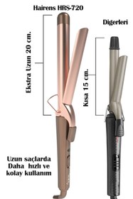 Resim Hairens HRS-720 Seramik Uzun Saç Maşası 25 mm. 