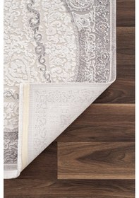 Resim Nazende 70 Tarak Viscon Salon Halısı A3394d Krem Gri Renkli 