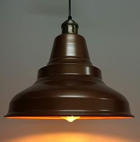 Resim Rsylight Retro Metal Sarkıt Avize Rustik Tekli Sarkıt Mat Bakır Eskitme Duylu Cafe Mutfak Aydınlatma Bakır RT8010370 