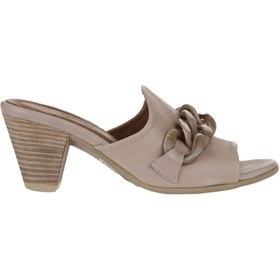 Resim Bueno Shoes Gri Deri Kadın Topuklu Terlik 01wu11300 