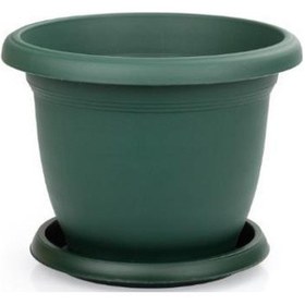 Resim Omnipazar So-v504 Villa Saksı Tabaklı 2,5 Lt No 4 Yeşil 109 