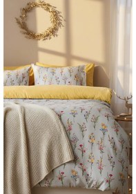 Resim Rivaistanbul Begonvil Çift Kişilik Nevresim Takımı Pamuklu Yeşil 