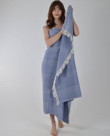 Resim Mavi Müslin Peştemal 