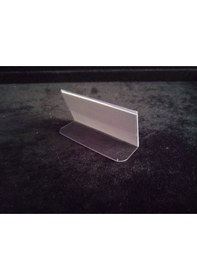 Resim 10 Ad Şeffaf Plastik Etiketlik İsimlik 6x3 Cm Kartvizitlik Ayaklı 