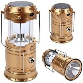 Resim Güneş Enerjili Çok Fonksiyonlu Kamp Feneri Sarı 