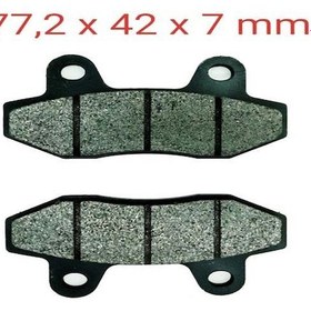 Resim MONDİAL 100KH ÖN FREN DİSK BALATASI DELTA (RS ARKA) 7 MM 