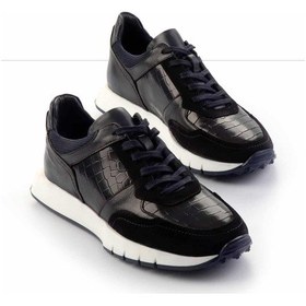 Resim Bambi Lacivert Lacivert Leather Erkek Sneaker E01310111502 Lacivert 