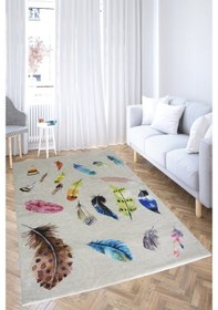 Resim Nur Home Nrh-75 Süngerli Halı Örtüsü Açelya Çok Renkli 