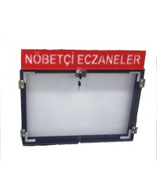 Resim Nöbetçi Eczane Büyük Boy Hazır Pano Işıklı LED Pano Akülü Şarjlı 