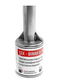 Resim Ø60 1100 Mm Tutamaklı Çek Bırak El Mıknatısı Komple Paslanmaz 