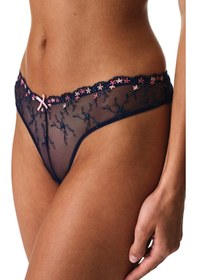 Resim Penti Lacivert Broidery Brazilian Külot 